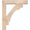Ekena Millwork Merced Block Smooth Bracket w/ Offset Brace, Douglas Fir, 5 1/2"W x 24"D x 28"H BKT0604X24X28MRC05SDF - alternate 3